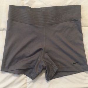 Nike high waisted exercise shorts grey